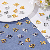 100pcs 2 Colors Tibetan Style Alloy Pendants FIND-LP0001-52-1