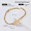European Style 304 Stainless Steel Link Bracelets for Women OZ9661-6-1