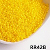 Opaque 6/0 Glass Seed Beads SEED-I013-4mm-RR42B-1