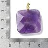 Natural Amethyst Faceted Pendants G-C274-03-G08-3