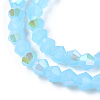 Imitation Jade Electroplate Glass Beads Strands EGLA-A039-J2mm-L03-2