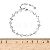 304 Stainless Steel Clover Link Chains Bracelets for Women BJEW-JB13890-4