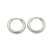 Tarnish Resistant 304 Stainless Steel Huggie Hoop Earrings EJEW-F111B-16mm-P-2