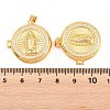 Religion Brass Locket Pendants KK-D232-19G-03-3