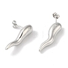 Non-Tarnish 304 Stainless Steel Studs Earrings for Women EJEW-Z303-10P-2