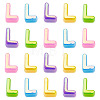 20Pcs UV Plating Opaque Acrylic European Beads OACR-TADJ0001-16L-2
