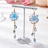 Flower Dangle Earrings EJEW-TA00636-04-1