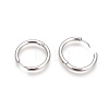 Tarnish Resistant 304 Stainless Steel Hoop Earrings EJEW-P177-P-06-1