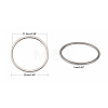 304 Stainless Steel Linking Rings X-STAS-T047-15A-2