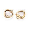 Valentine's Day 304 Stainless Steel with Glass Charms STAS-Q119-01G-3