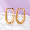 PVD Vacuum Plating 304 Stainless Steel Huggie Hoop Earrings STAS-S103-21G-1