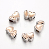 Heart Alloy European Large Hole Beads X-PALLOY-O065-28-1