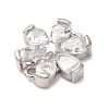 Brass & Rhinestone Connector Charms RB-CBAFDDC-01P-2