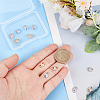 12Pcs 2 Colors Brass Micro Pave Clear Cubic Zirconia Connector Charms KK-BC0010-28-3