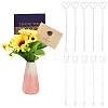 50Pcs Transparent Plastic Wire Name Card Clip Holder AJEW-YW0002-19B-1