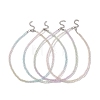Faceted Gradient Color Glass Beaded Necklaces for Women NJEW-JN04195-1