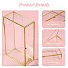 Transparent Glass Jewelry Organizer Display Cases with Metal Frame AJEW-WH0410-465A-1-4