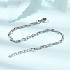 3MM 304 Stainless Steel Twisted Oval Link Chain Bracelets for Man and Women SA-CBAB767-17A-P-2