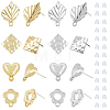 32Pcs 8 Style Alloy Stud Earring Findings FIND-FH0005-74-1