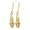 Oval Brass Micro Pave Clear Cubic Zirconia Stud Earrings EJEW-R018-05G-4