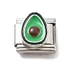 Avocado 304 Stainless Steel Enamel Connector Charms STAS-L023-001-1
