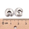 Letter Slider Beads for Watch Band Bracelet Making ALRI-O012-G-NR-3