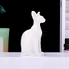 Egyptian Cat Natural White Jade Display Decorations WG11077-04-1