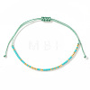 Bohemian Glass Seed Bead Braided Bead Bracelets ML0105-3-1