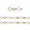Handmade Brass Rhombus Link Chains CHC-I036-07G-2