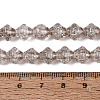 Transparent Crackle Glass Beads Strands GLAA-Q115-04A-03-4