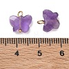 Natural Amethyst Pendants KK-D289-61G-03-3