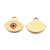 304 Stainless Steel Enamel Pendants STAS-N092-160A-1