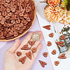 GOMAKERER 200Pcs 2 Styles Wood Buttons FIND-GO0001-91-3