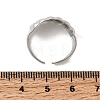 304 Stainless Steel Cuff Open Rings STAS-H259-05P-5