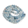 Natural Aquamarine Beads Strands G-F509-10-4mm-01-4