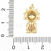 Brass Micro Pave Cubic Zirconia Pendants KK-D258-36G-02-3