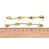 Halloween Tibetan Style Alloy Skull Tassel Stud Earrings EJEW-P328-01AG-3