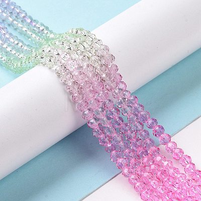 Transparent Glass Beads Strands GLAA-L045-01B-03-1