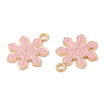 Christmas Light Gold Tone Alloy Enamel Pendants X-FIND-C031-01KCG-02-1