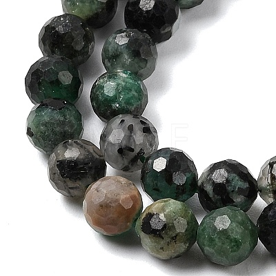 Natural Emerald Beads Strands G-G294-D01-6mm-1