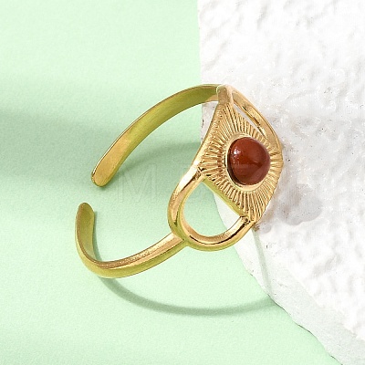 304 Stainless Steel Cuff Open Rings RJEW-F213-01G-09-1