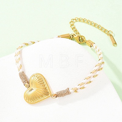 304 Stainless Steel Link Bracelets BJEW-K303-02A-1