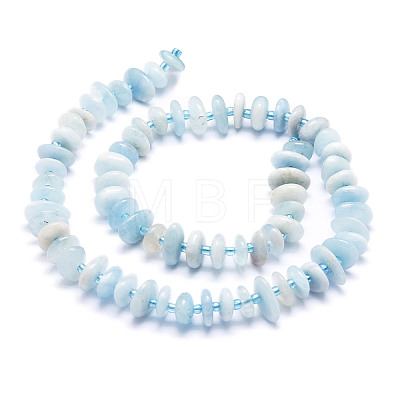 Natural Aquamarine Beads Strands G-E569-J13-1