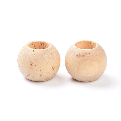 (Defective Closeout Sale)Wooden Beads WOOD-XCP0001-21-1