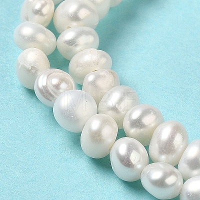 Natural Cultured Freshwater Pearl Beads Strands PEAR-E017-25-1