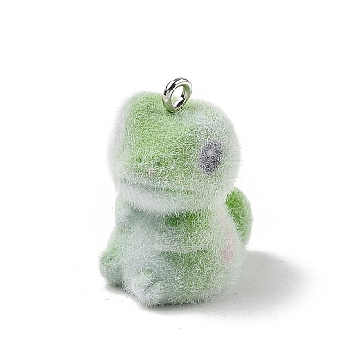 Flocky Resin Pendants FIND-A061-01L-1