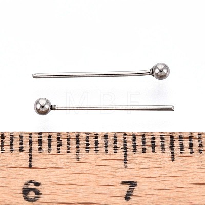 304 Stainless Steel Head Pins STAS-T065-15mm-20P-1
