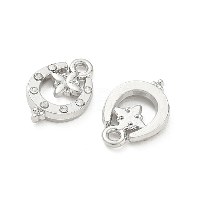 Alloy Rhinestone Pendants FIND-D044-16P-1