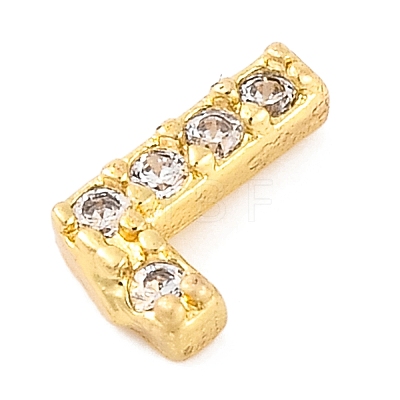 Rack Plating Brass Micro Pave Cubic Zirconia Cabochons KK-F874-04G-L-1