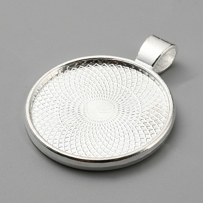 Alloy Pendant Cabochon Settings FIND-WH0148-030-1